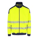 INIGO HIGH VIZ SWEATER fluo geel/marineblauw